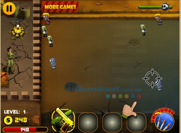 Zombies đại chiến Nora cách chơi đơn giản