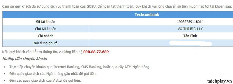 Hướng dẫn các bước nạp thẻ Nhất Kiếm Cửu Thiên 04